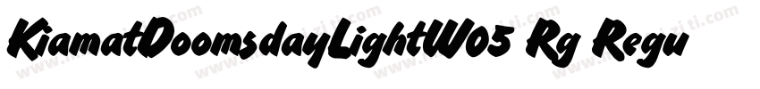KiamatDoomsdayLightW05 Rg Regular字体转换